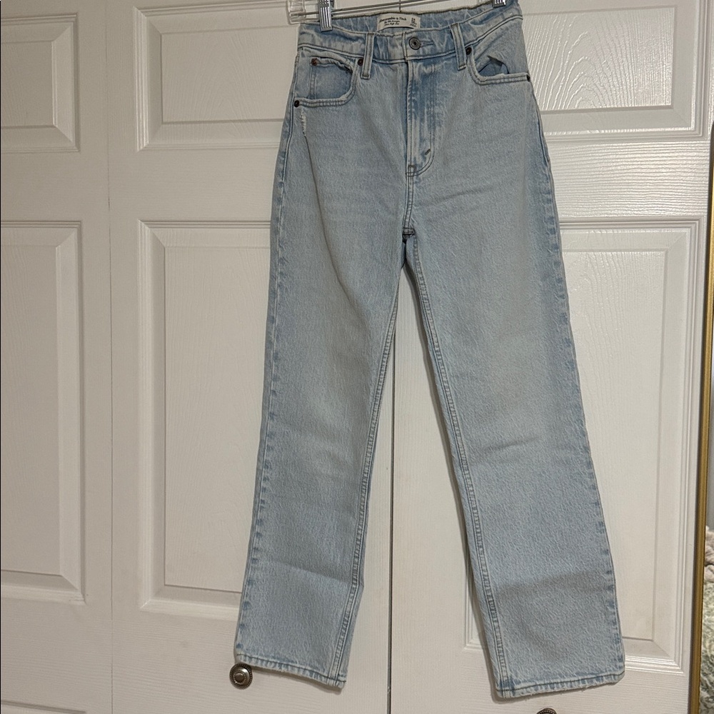 Abercrombie & Fitch Light Blue Straight Leg Jeans